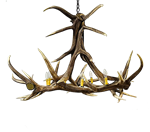 Antler Chandelier 4' Wide