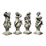 Roman Cherub Musicians (Set of 4)