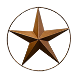 Bronze Metal Star - 39"