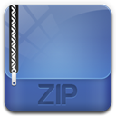 Archive, Zip SteelBlue icon