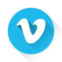 Vimeo DeepSkyBlue icon