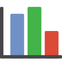 Bars, Stats DarkSlateGray icon