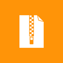 Zip, Archive DarkOrange icon