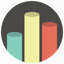 Sales, Analytics, statistics, Diagram, Bars, earnings, graph DarkSlateGray icon