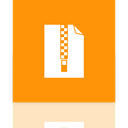 Zip, Archive, Mirror DarkOrange icon