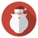 hairy, Face, christmas, winter, Holiday, santa, xmas Sienna icon