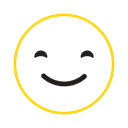 Feel, emoticon icon, cool, smile, Emotion Black icon