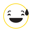 cool, smile, Emotion, Feel, emoticon icon Black icon