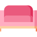 Rest, Seat, buildings, furniture, livingroom PaleVioletRed icon