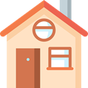 house, windows, Building, Door, buildings, real estate Bisque icon