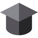 mortarboard, Cap, education, Graduate DimGray icon