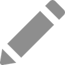 pencil, Edit Gray icon