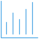 ui, free, outline, Blue, Stats, statistic Black icon