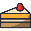 cake, food, Dessert, Bakery, baker DarkSlateGray icon