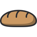 food, Dessert, Bakery, baker, Baguette Black icon