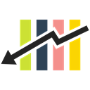 chart, Bar chart, rising, Rising Chart, Graphic Chart Black icon