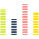 chart, Bar chart, rising, Rising Chart, Graphic Chart Black icon