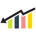 Bar, chart, Diagram, Bar chart Black icon