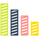 growth, Arrow, Bar, graph Black icon