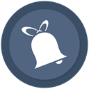 Alarm, bell, christmas, decoration, christmas bell DimGray icon