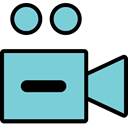 movie, video, sound, play, show SkyBlue icon