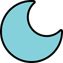 Eclipse, Dark, dim, Moon, night, light SkyBlue icon