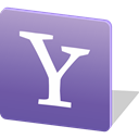 media, Logo, yahoo, social media, Social SlateBlue icon