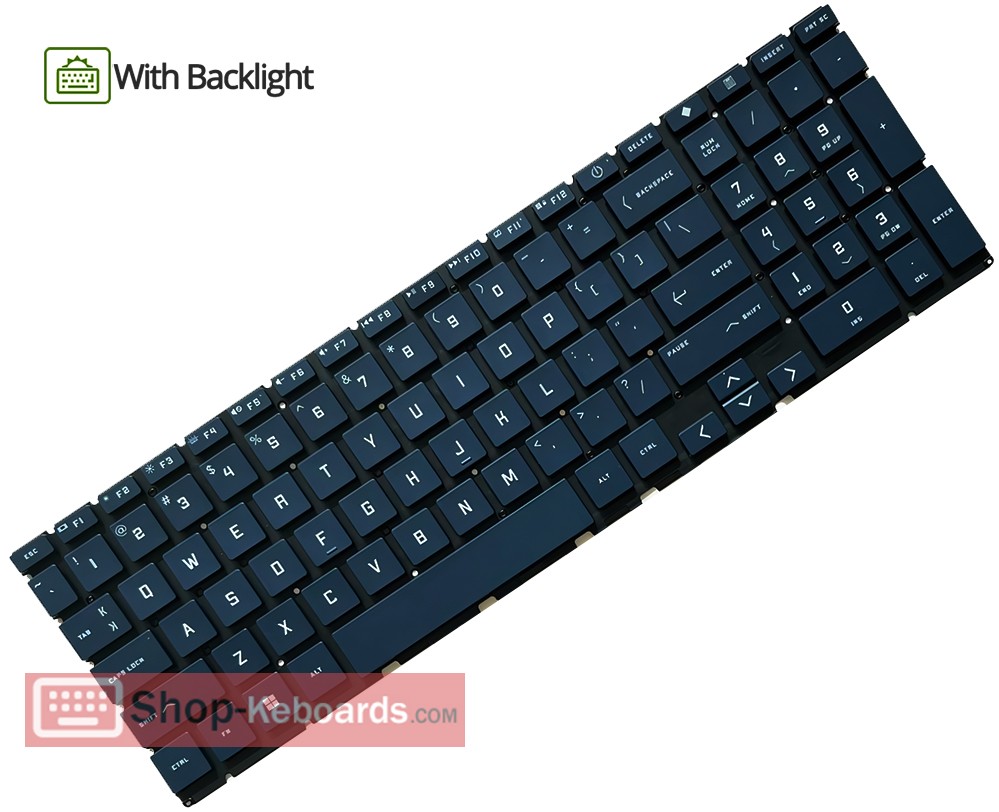 HP VICTUS 16-D0049UR  Keyboard replacement