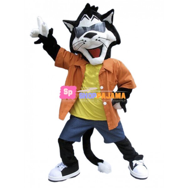 Happy Lightweight Cat Mascot Costume