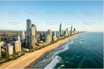 Sunrise Aerial Photo Surfers Paradise QLD Aerial Photography