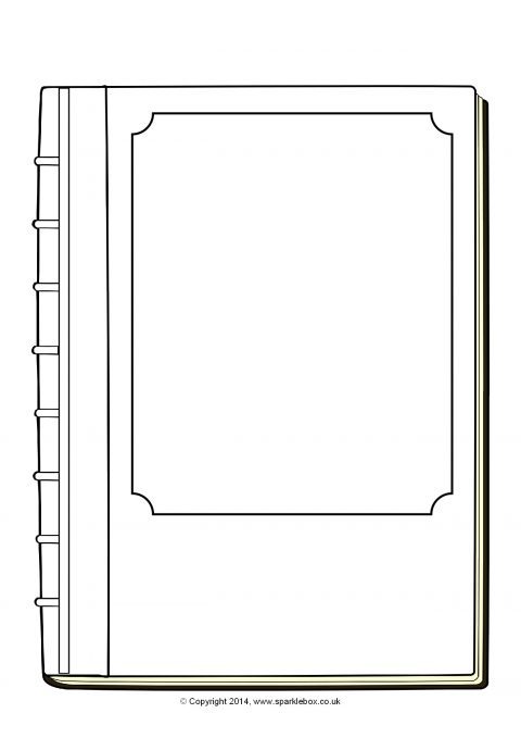 Blank Book Cover Template