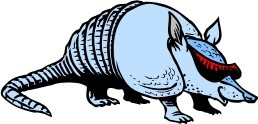 Blue armadillo from our 8th grade worksheets. Spelling and vocab practice from www.spelling-words-well.com