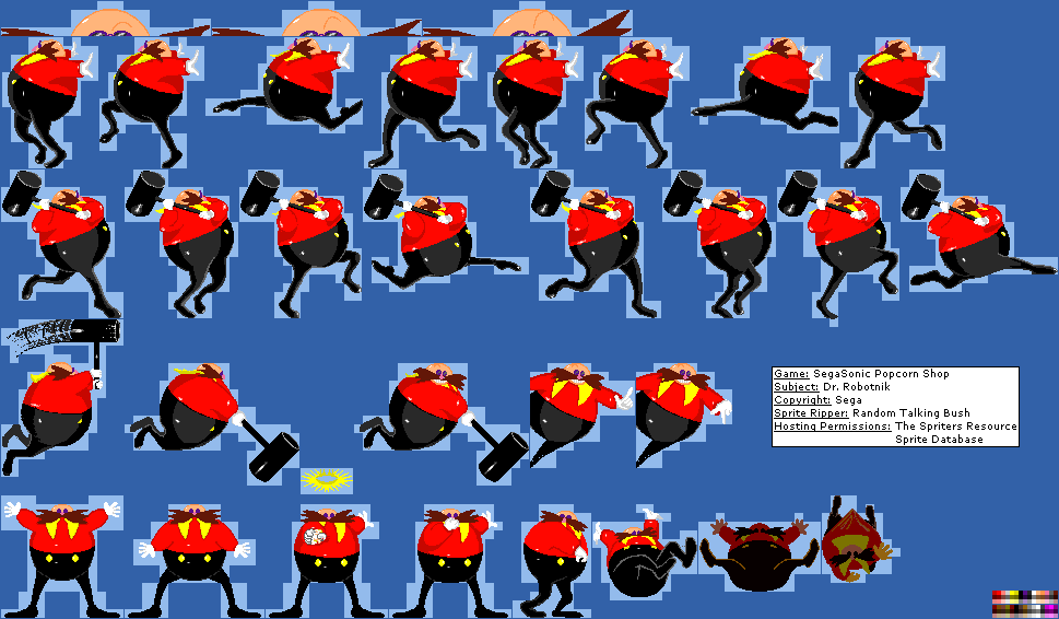 Sonic 1 eggman sprites - blackplm