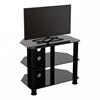 View a large image of the AVF SDC Series Black Glass 32 inch Corner TV Stand Black SDC600CMBB-A here.