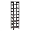 View a large image of the Winsome Wood Leo 4-Tier Shelf Espresso 92514 here.