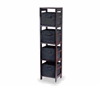 View a large image of the Winsome Wood Capri 4-Tier Shelf with Black Baskets 92241 here.