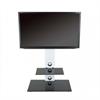 View a large image of the AVF Lesina Pedestal Stand with 65 inch TV Mount White FSL700LESW-A here.