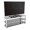 View a large image of the AVF SDC Series Black Glass 60 inch Corner TV Stand Chrome SDC1250-A here.