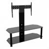 View a large image of the AVF Glass Corner Pedestal TV Stand for 32 to 65 in TVs Black SDCL1140BB-A here.