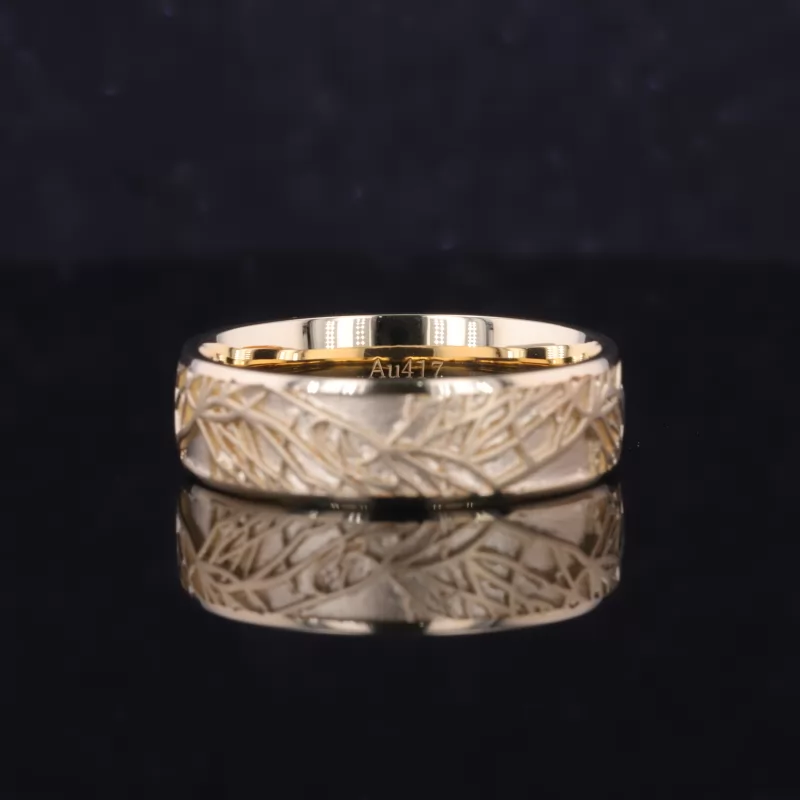 10K Yellow Gold Vintage Script Ring