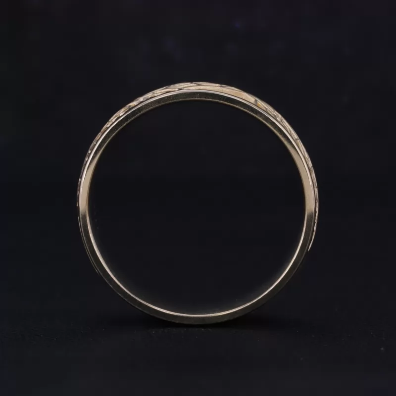 10K Yellow Gold Vintage Script Ring