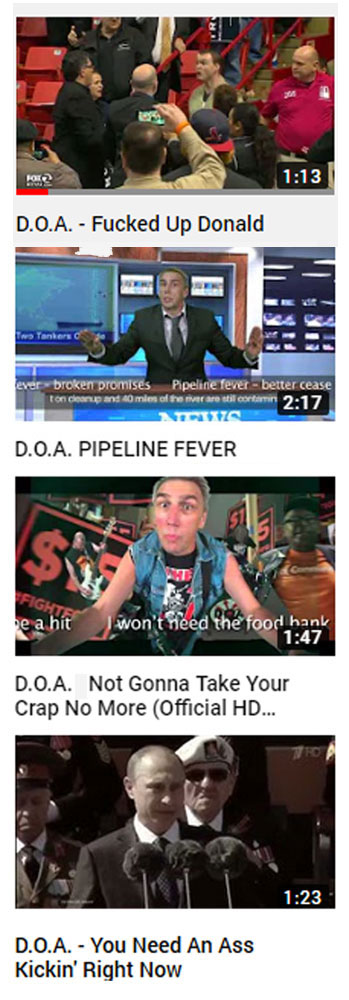 D.O.A. - Call To Action Videos