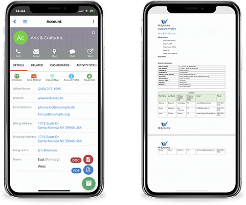 SugarCRM on mobile