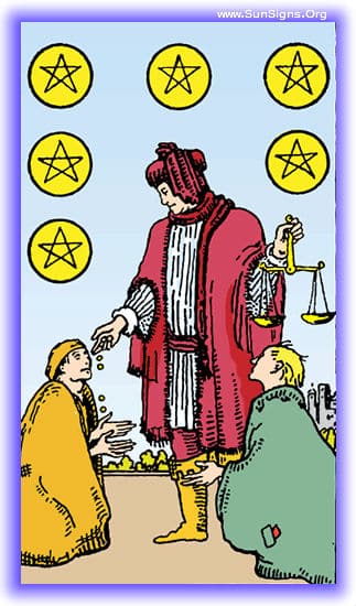 six of pentacles