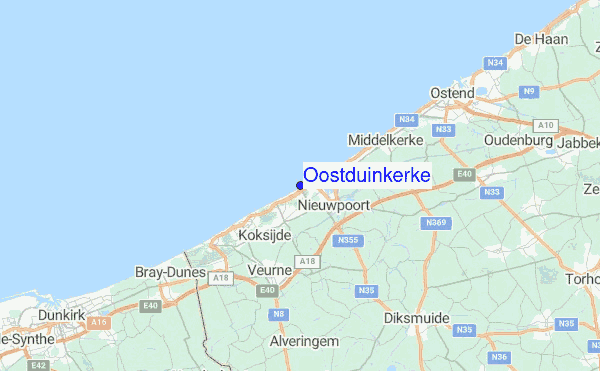 Oostduinkerke Location Map