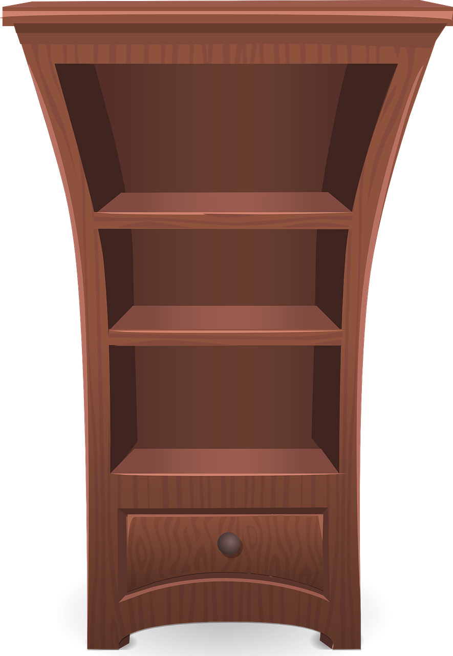 Bookshelf PNG Free Image