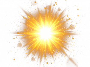 burst of light, radiant explosion, golden flare, luminous spark, Glow PNG