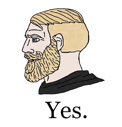 Chad Meme PNG HD Image