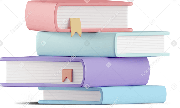 Book Stack PNG