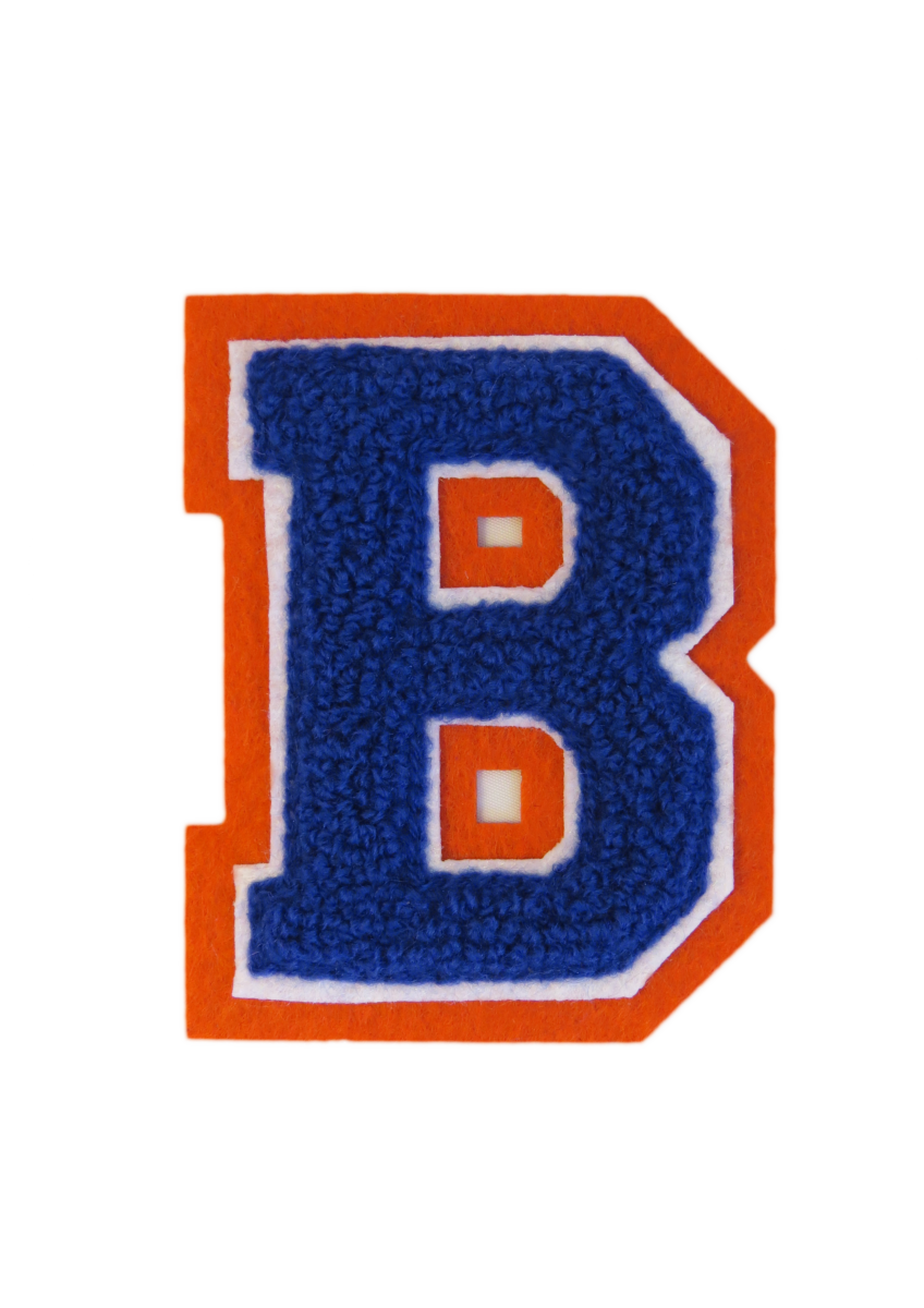 letter patch, embroidered letter B, varsity letter, decorative applique, B Letter PNG